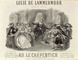 ドメニコGMドニゼッティ（1797-1848）、1864年のオペラ「ルチアデラマームーア」